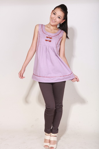 育靈龍?zhí)瓶踶unf衫淺紫