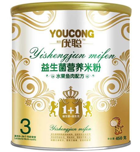 優(yōu)聰水果魚肉益生菌米粉