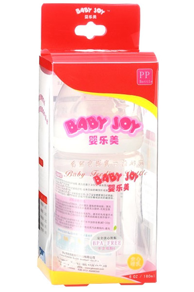 嬰樂美180ml自然實(shí)感寬口徑PP奶瓶