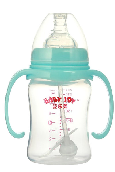 嬰樂(lè)美230ml寬口徑帶柄奶瓶