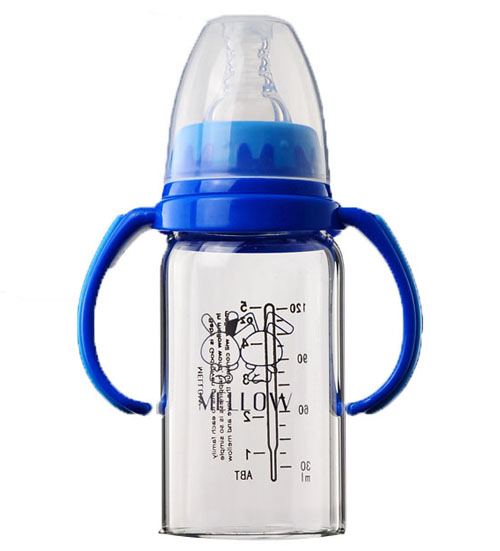 美啦美啦嬰幼兒藍色奶瓶
