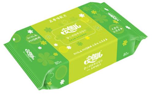 安佩兒80片濕巾包裝(無(wú)蓋)