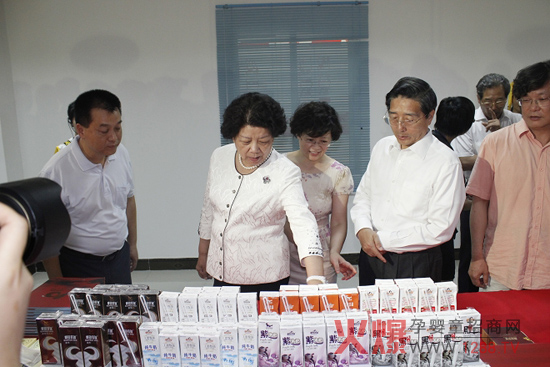 全國婦聯(lián)主席陳至立蒞臨皇氏乳業(yè)視察指導工作圖二