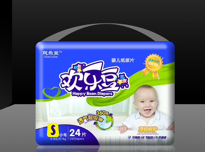 歡樂(lè)豆紙尿片超S號(hào)