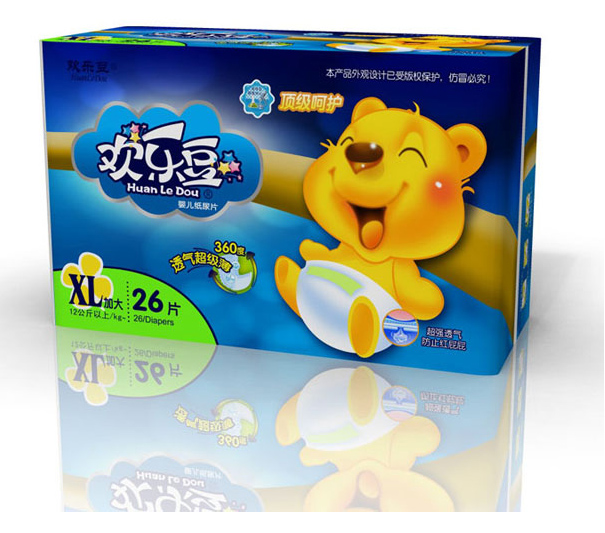 歡樂(lè)豆卡通紙尿片S號(hào)