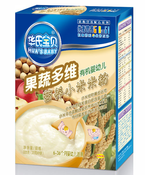 華氏寶貝多維果蔬有機(jī)小米米粉