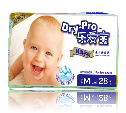 樂愛寶透氣紙尿褲M28片