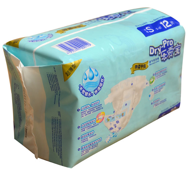 樂(lè)愛(ài)寶超薄型特柔干爽透氣紙尿褲S12片
