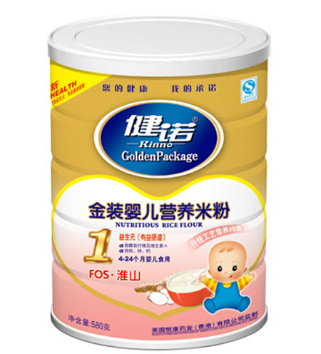 健諾FOS淮山y(tǒng)inge營養(yǎng)米粉(粉狀)1段聽裝