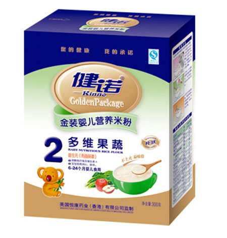 健諾多維果蔬yinge營養(yǎng)米粉2段盒裝