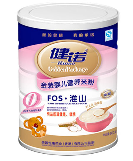 健諾FOS淮山y(tǒng)inge營養(yǎng)米粉0段聽裝
