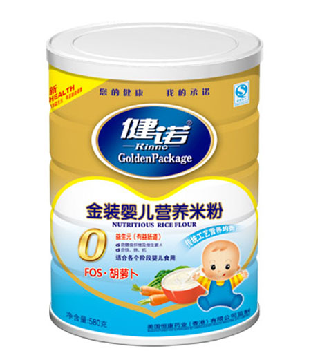 健諾FOS胡蘿卜yinge營養(yǎng)米粉(粉狀)0段聽裝