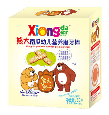 熊大熊二牌熊大南瓜youe營養(yǎng)磨牙棒