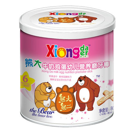 熊大熊二牌熊大牛奶雞蛋youe營養(yǎng)磨牙棒