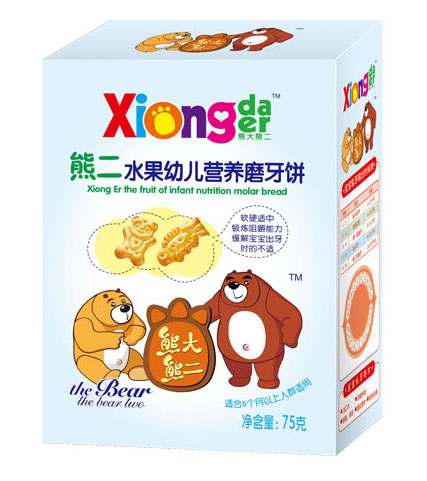熊大熊二牌熊二水果youe營(yíng)養(yǎng)磨牙餅