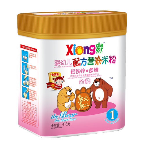 熊大熊二鈣鐵鋅多維yingye營養(yǎng)米粉
