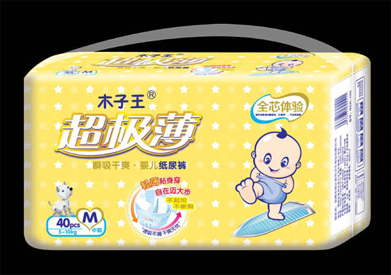 木子王超級(jí)薄芯層結(jié)構(gòu)紙尿褲M碼