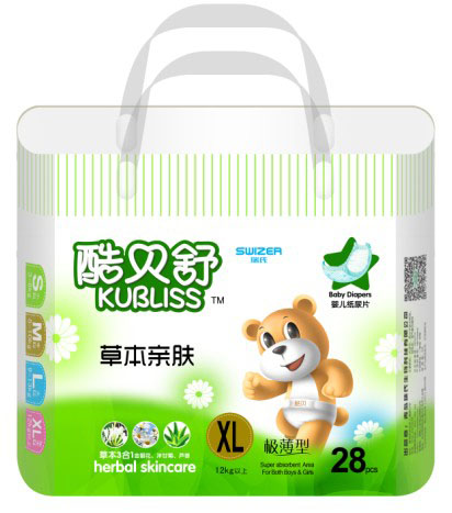 酷貝舒草本親膚紙尿片XL碼