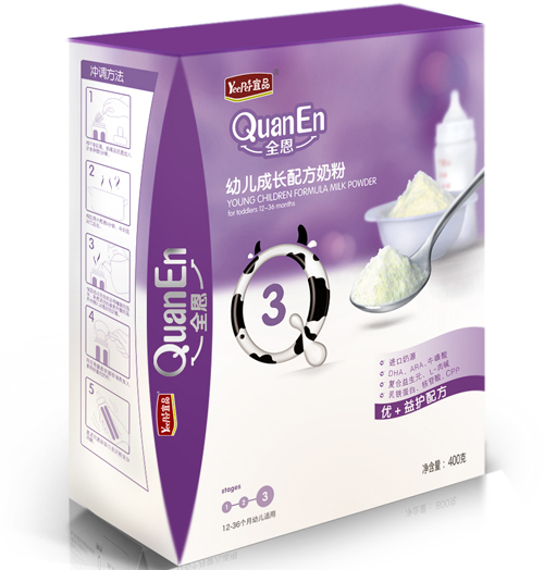 宜品·全恩youe配方奶粉3段盒裝