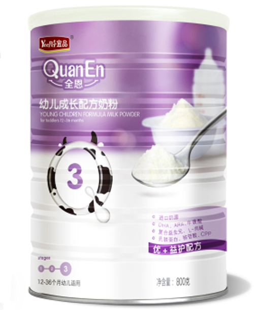 宜品·全恩youe配方奶粉3段聽裝