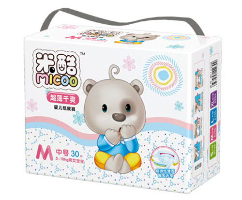 米酷超薄干爽yinge紙尿褲(中號)