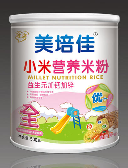 美培佳益生元加鈣加鋅小米米粉