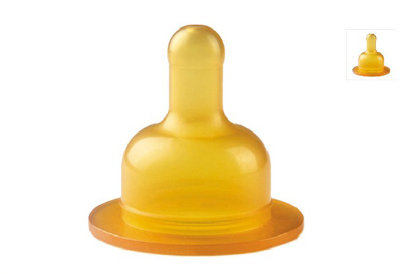 貝麗寬口天然乳膠奶嘴-階段1,0-3個月慢速流量(雙個裝)