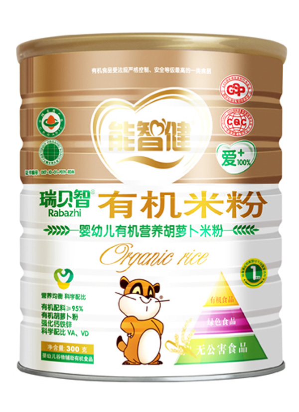 能智健300克yingye有機營養(yǎng)胡蘿卜米粉(1段)