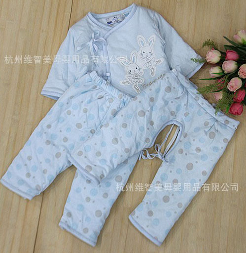 嬰悅家嬰兒保暖棉衣三件套