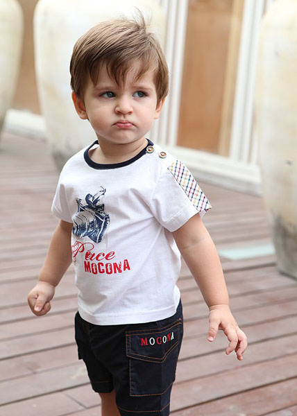 摩可拿時尚休閑新款男童套裝