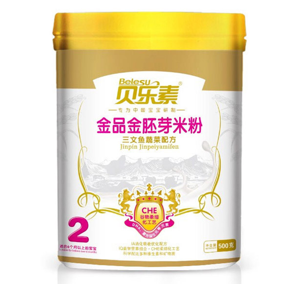 貝樂(lè)素三文魚蔬菜金胚芽米粉2段