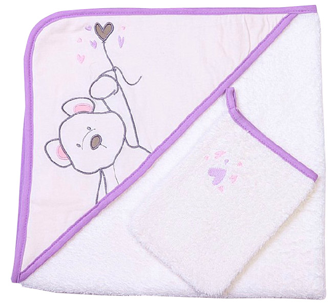 母之戀熊Baby頭包被+yinge洗澡手套