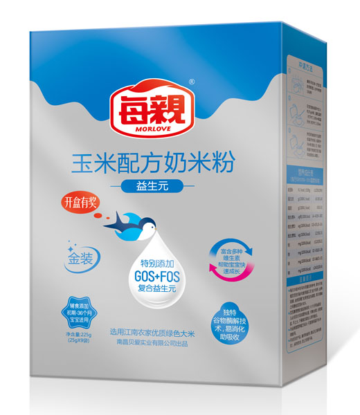 每親益生元玉米配方奶米粉全段