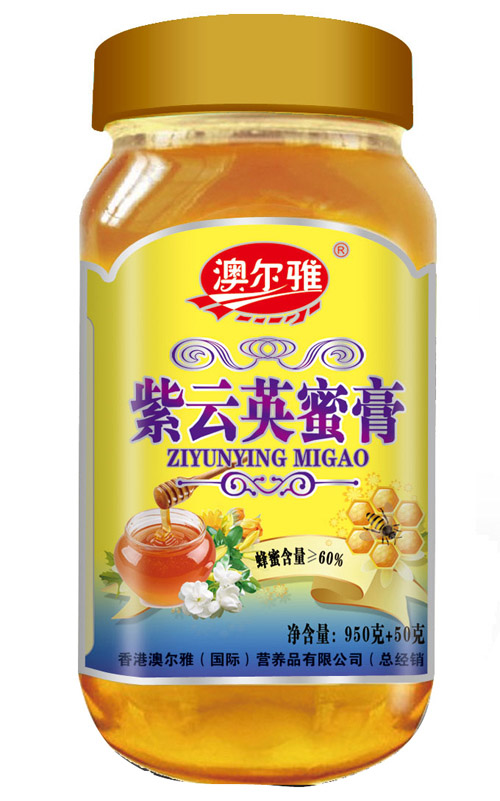 澳爾雅紫云英蜜膏1000克