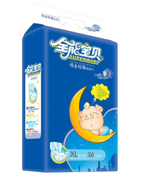 全能寶貝大包棉柔極薄紙尿片XL碼36片