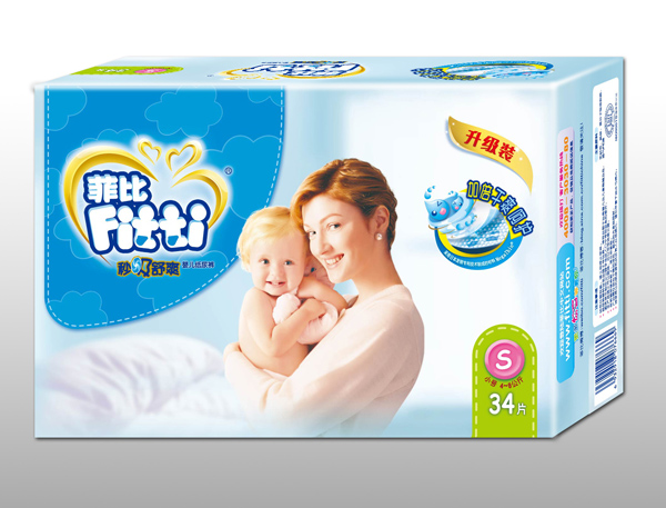 菲比秒吸舒爽yinge紙尿褲S34片