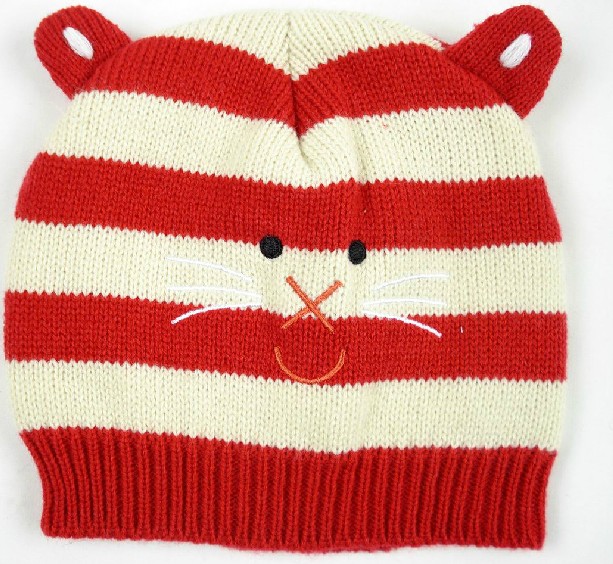 幼之戀卡通動(dòng)物幼兒帽紅色