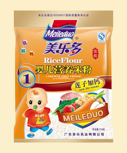 美多樂袋裝蓮子加鈣yinge營(yíng)養(yǎng)米粉1段