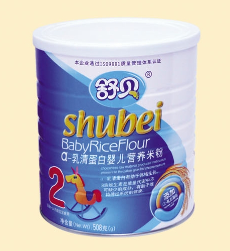 舒貝聽裝α-乳清蛋白yinge營養(yǎng)米粉2段