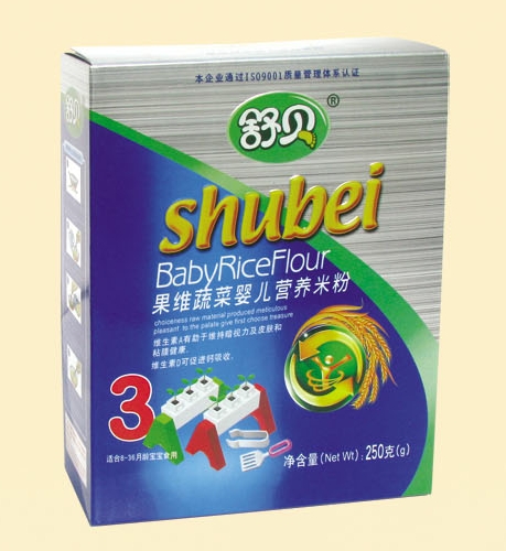 舒貝盒裝果維蔬菜yinge營養(yǎng)米粉3段