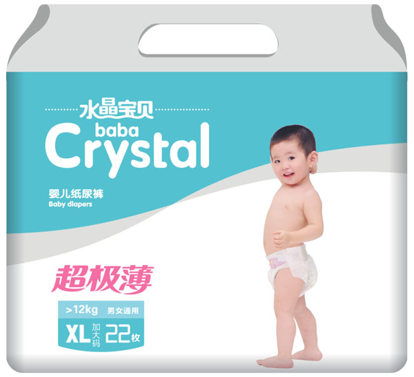 水晶寶貝超級薄yinge紙尿褲XL22