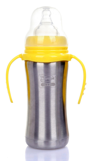 淘寶樂(lè)不銹鋼保溫奶瓶180ml