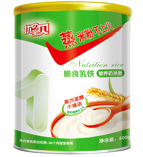 優(yōu)の寶貝膳食乳鐵營(yíng)養(yǎng)奶米粉1段