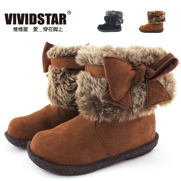 維維星棕色雪地靴