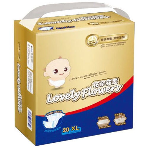 Aptamil花親花愛特級綿柔金銀花紙尿褲XL20