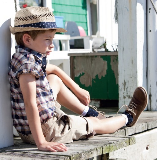 美孩子經(jīng)典風休閑套裝