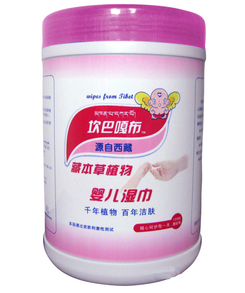 坎巴嘎布藏本草植物yinge濕巾桶裝