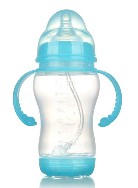 豆豆我270ml寬口帶柄PP奶瓶