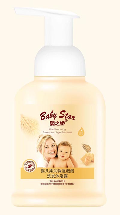 300mlyinge柔潤保濕泡泡洗發(fā)沐浴露