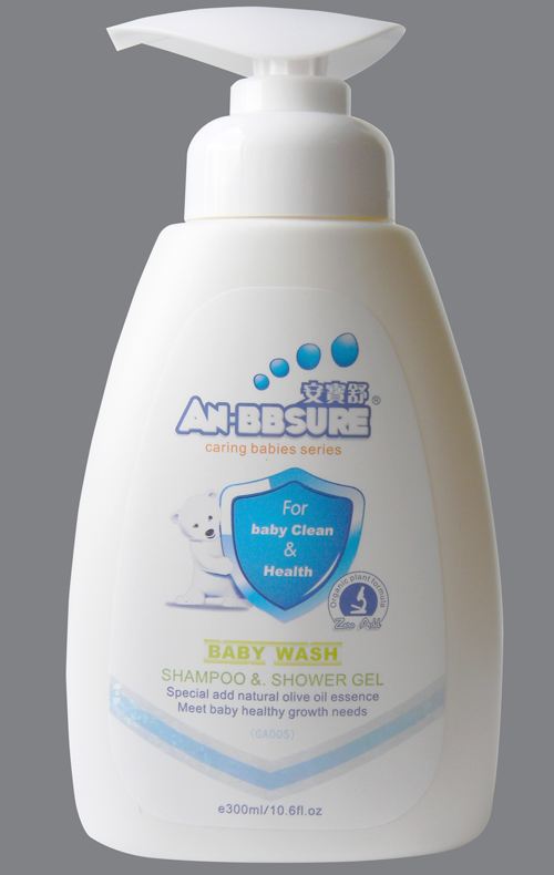 安寶舒嬰兒洗發(fā)沐浴露(抗菌潔膚)300g